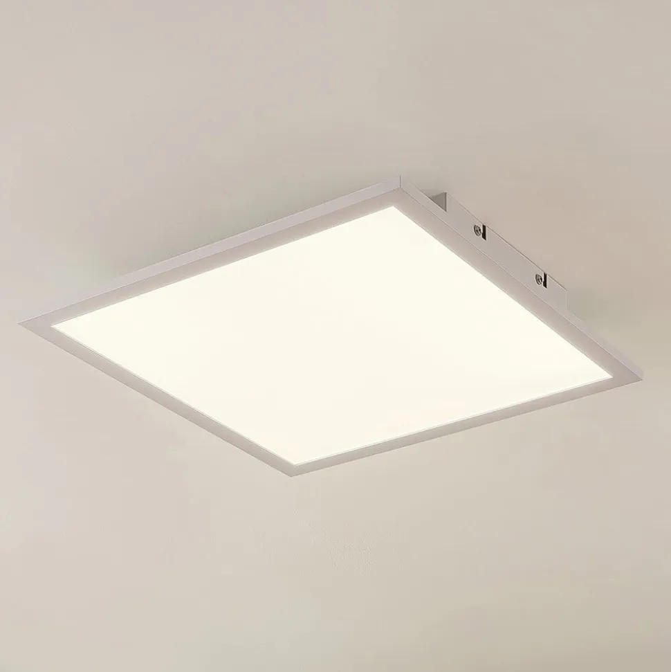 Lindby LED-panel Quais, 40 x 40 cm, hvid, aluminium, 4.000K