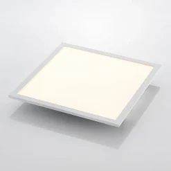 Lindby LED-panel Quais, 40 x 40 cm, hvid, aluminium, 4.000K