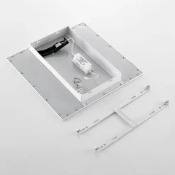 Lindby LED-panel Quais, 40 x 40 cm, hvid, aluminium, 4.000K
