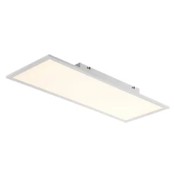 Lindby LED-panel Quais, 80 x 30 cm, hvid, metal, 4.000K