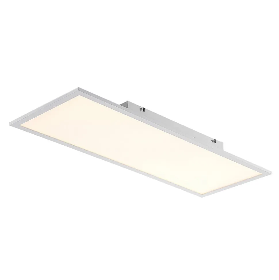 Lindby LED-panel Quais, 80 x 30 cm, hvid, metal, 4.000K
