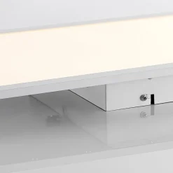 Lindby LED-panel Quais, 80 x 30 cm, hvid, metal, 4.000K