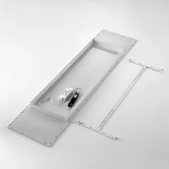 Lindby LED-panel Quais, 30 x 120 cm, hvid, aluminium, 4.000K