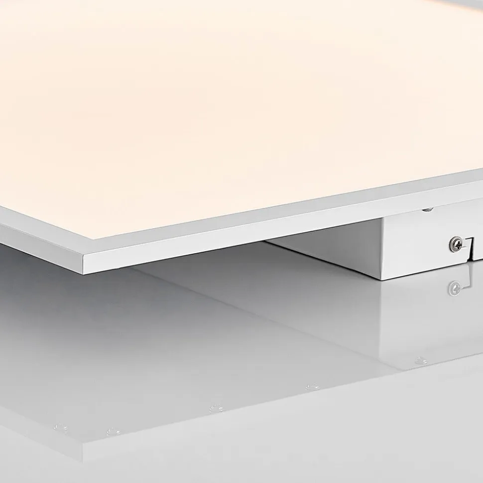 Lindby LED-panel Quais, 60 x 60 cm, hvid, aluminium, 4.000K