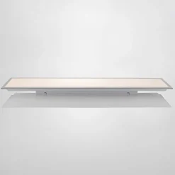 Lindby LED-panel Stenley, 4.000 K, 120 cm x 30 cm, sølv/hvid