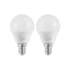 Lindby LED-pære E14 G45 4,5W 3.000K opal sæt med 2 stk