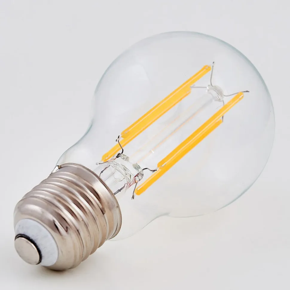Lindby LED-pære, glødetråd, E27, 7W, klar, 2.700K