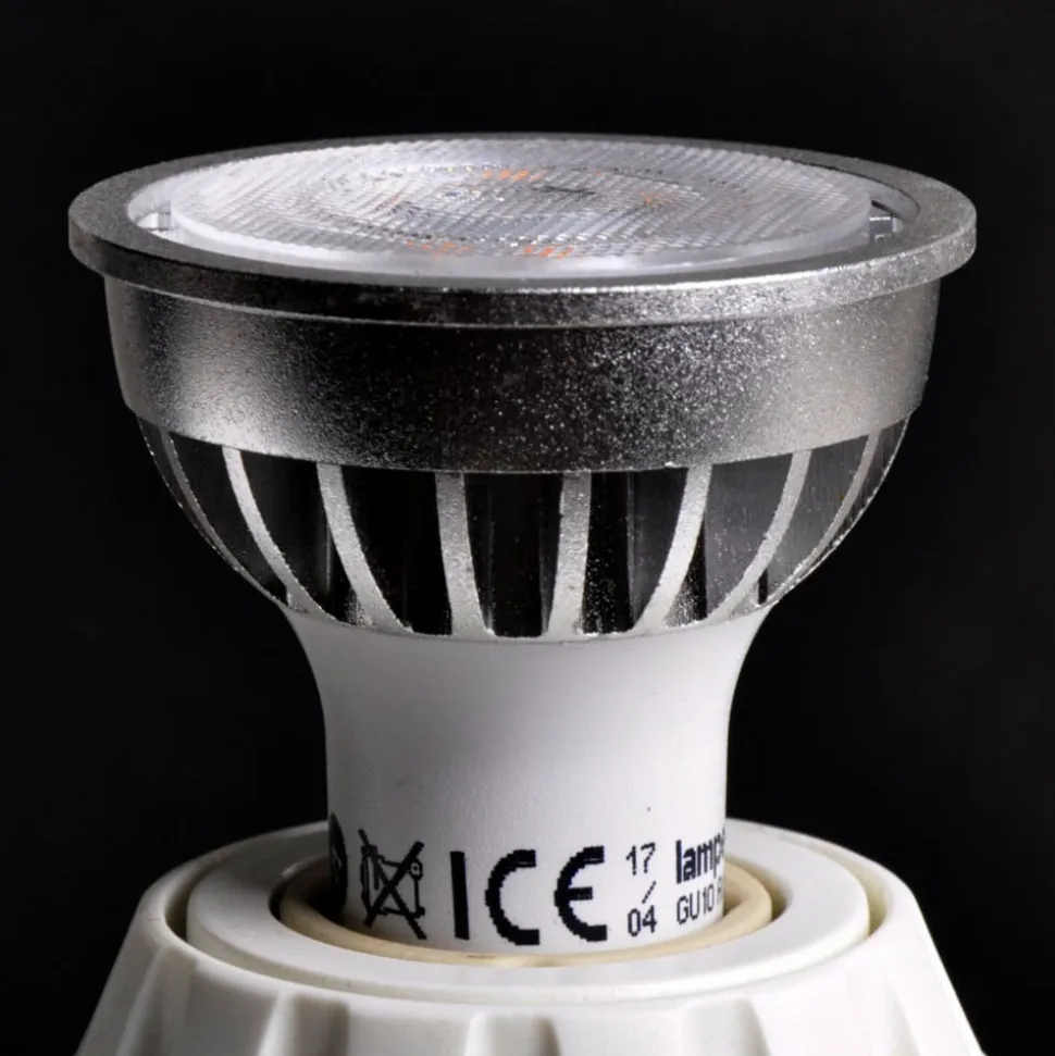 Lindby LED-pære, reflektorpære, GU10, 5 W, klar, 3.000 K