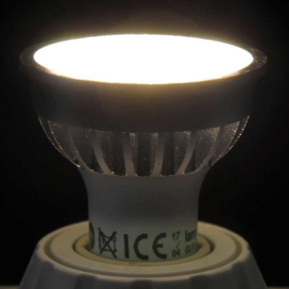 Lindby LED-pære, reflektorpære, GU10, 5 W, klar, 3.000 K