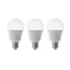 Lindby LED-pære, sæt med 3, E27, 8,5 W, mat, 3.000 K