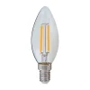 Lindby LED-pære, stearinlys, E14, 4W, klar, 2700K