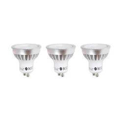 Lindby LED-reflektor GU10 5 W klar 3.000 K 55° sæt med 3 stk