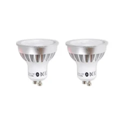 Lindby LED-reflektor GU10 5 W klar 3.000 K 55° sæt med 2 stk