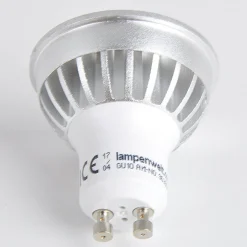 Lindby LED-reflektor GU10 5 W klar 3.000 K 55° sæt med 2 stk