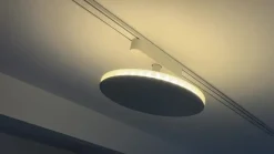 Lindby LED-skinnelampe Lumaro, hvid, aluminium, 48V, dæmpbar