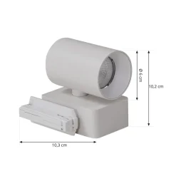 Lindby LED-skinnespot Linaro/Brinja, hvid, 1-faset