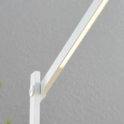 Lindby LED-skrivebordslampe Loretta, højde 43 cm, hvid, CCT