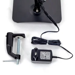 Lindby LED-skrivebordslampe Felipe, sort, klemmefod