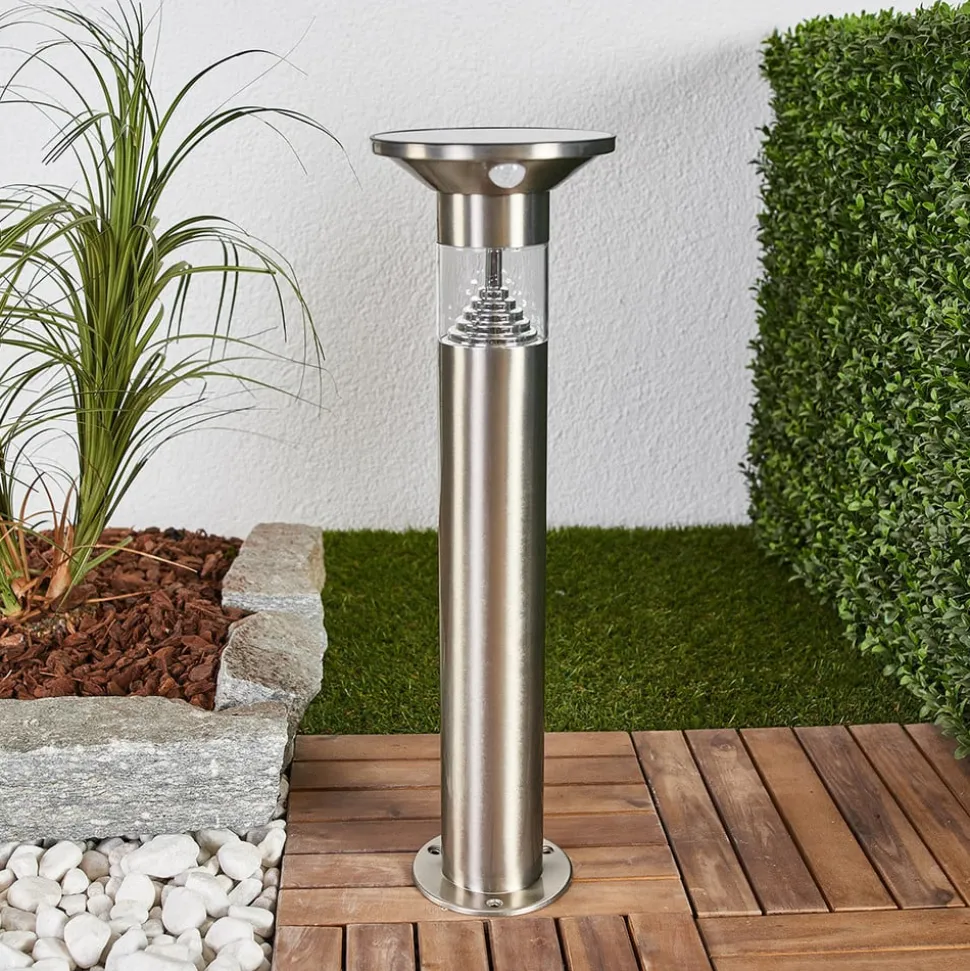 Lindby LED-sokkellampe Jalisa, 54 cm, solcelle, sensor
