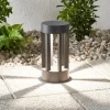 Lindby LED-sokkellampe Jordis, 22 cm, antracit, aluminium