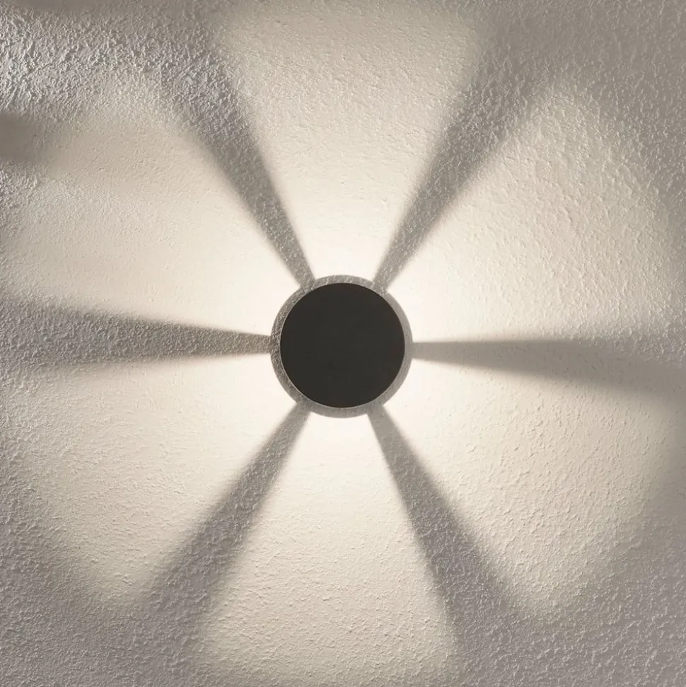 Lindby LED-sokkellampe Jordis, 22 cm, antracit, aluminium