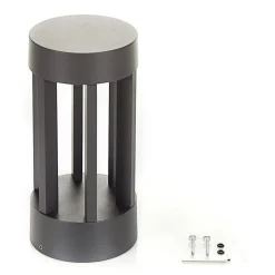 Lindby LED-sokkellampe Jordis, 22 cm, antracit, aluminium