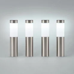 Lindby LED-sokkellampe, sæt med 4, jordspyd, 31 cm, IP44
