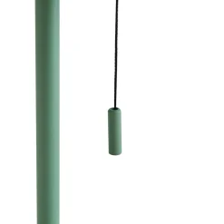 Lindby LED-solcellebordlampe Hilario, grøn, jern, genopladeligt batteri