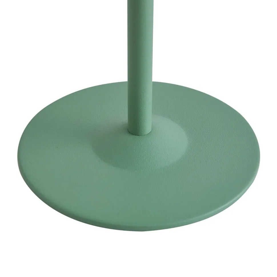 Lindby LED-solcellebordlampe Hilario, grøn, jern, genopladeligt batteri