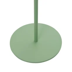 Lindby LED-solcellegulvlampe Hilario, grøn, jern, genopladeligt batteri