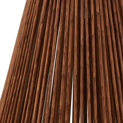 Lindby LED-solcellelampe Amaria, rattan, mørk, Ø 27 cm