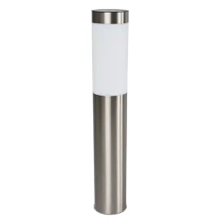 Lindby LED-solcellelampe Aleeza, 61 cm, stål, jordspyd