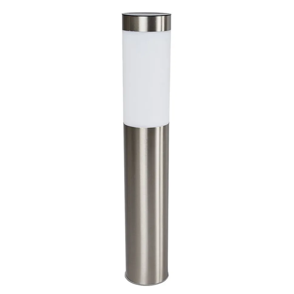 Lindby LED-solcellelampe Aleeza, 61 cm, stål, jordspyd