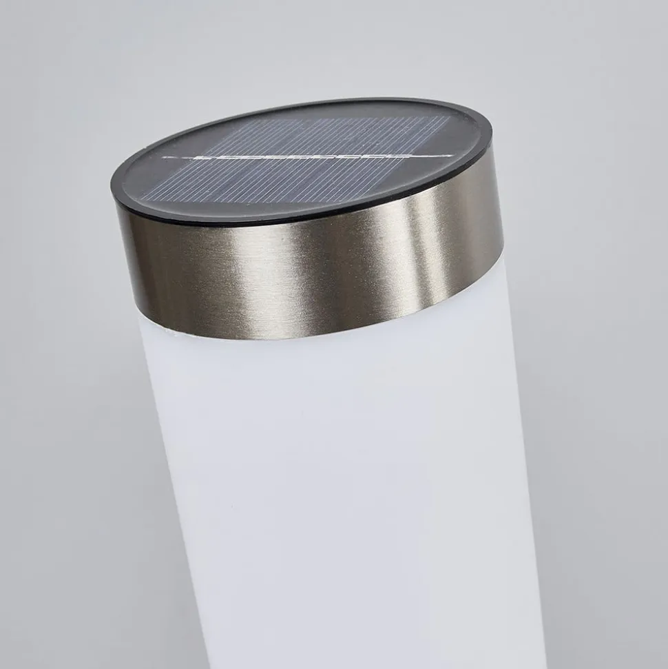 Lindby LED-solcellelampe Aleeza, 61 cm, stål, jordspyd