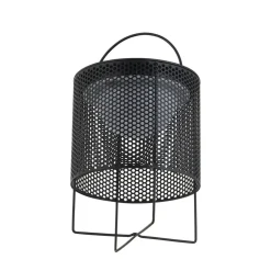 Lindby LED-solcellelampe Achilleas, RGBW, sort