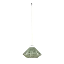 Lindby LED-solcellelampe Austas, grøn, Ø 50 cm, USB, IP54
