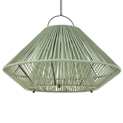 Lindby LED-solcellelampe Austas, grøn, Ø 50 cm, USB, IP54