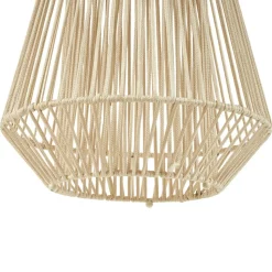 Lindby LED-solcellelampe Austas, beige, Ø 32 cm, USB, IP54