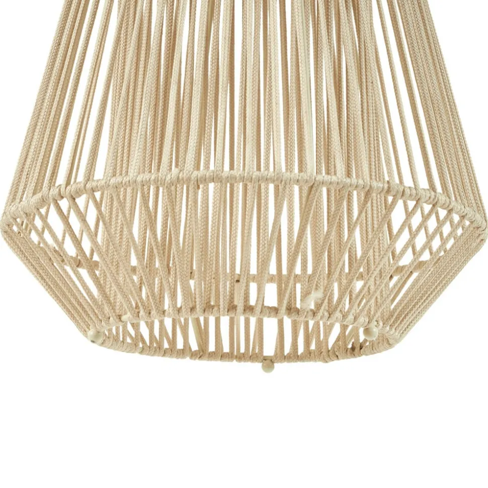 Lindby LED-solcellelampe Austas, beige, Ø 32 cm, USB, IP54