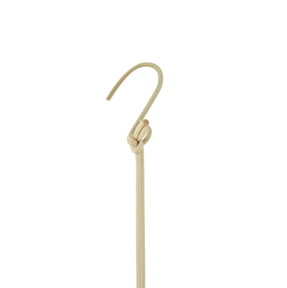 Lindby LED-solcellelampe Austas, beige, Ø 32 cm, USB, IP54