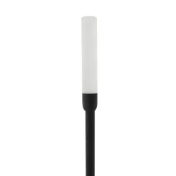 Lindby LED-solcellelampe Balian, sæt med 3, sort, aluminium, 3000K