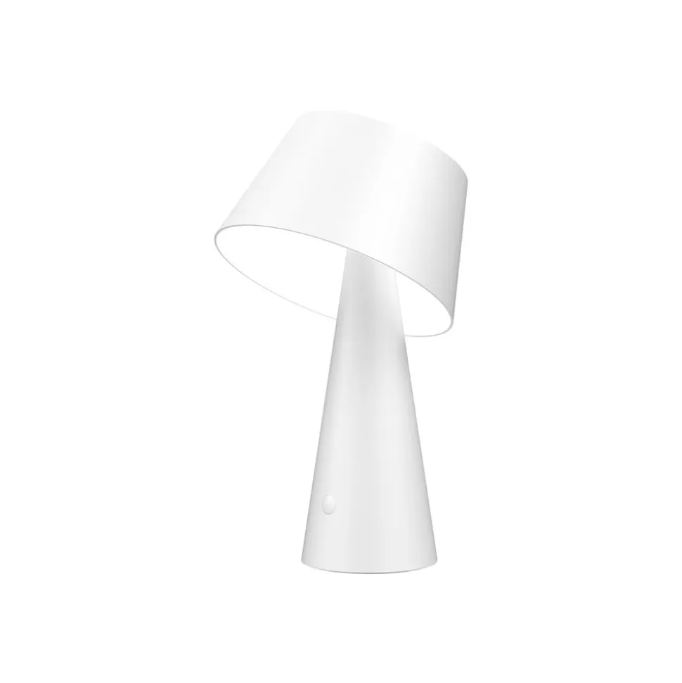 Lindby LED-solcellelampe Lirinor, hvid, plast, Ø 13 cm