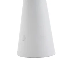 Lindby LED-solcellelampe Lirinor, hvid, plast, Ø 13 cm