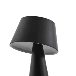 Lindby LED-solcellelampe Lirinor sort plast 13 cm