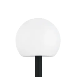 Lindby LED-solcellelamper Lago, RGBW, sæt med 3, kugler, jordspyd
