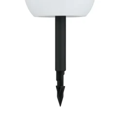 Lindby LED-solcellelamper Lago, RGBW, sæt med 3, kugler, jordspyd