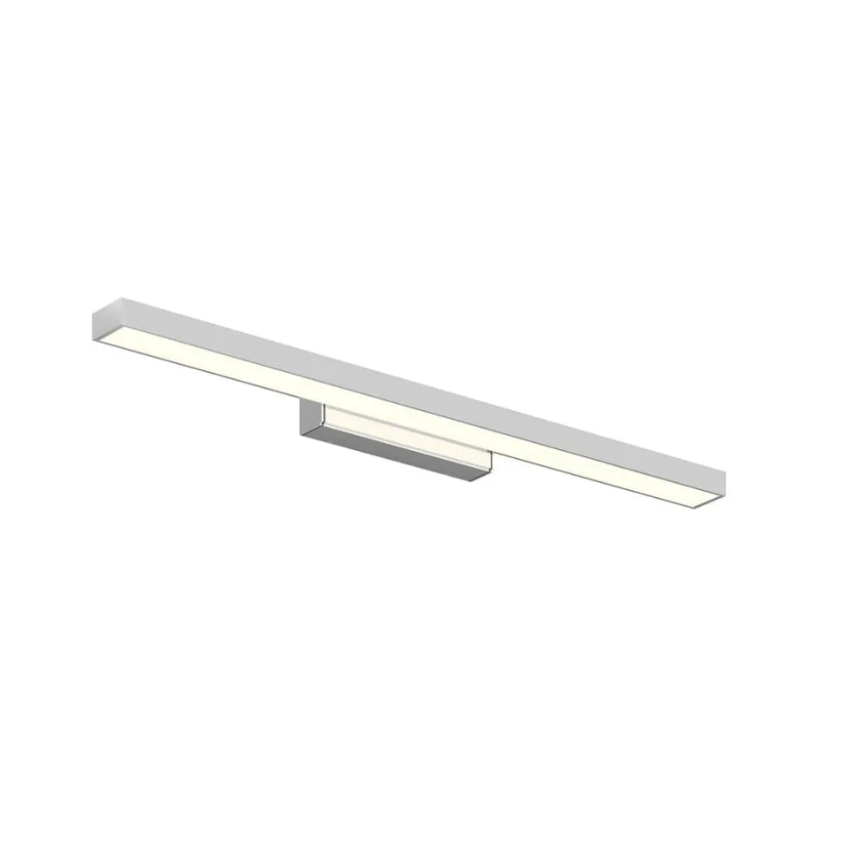 Lindby LED-spejllampe Alenia, 60 cm, krom, aluminium, IP44