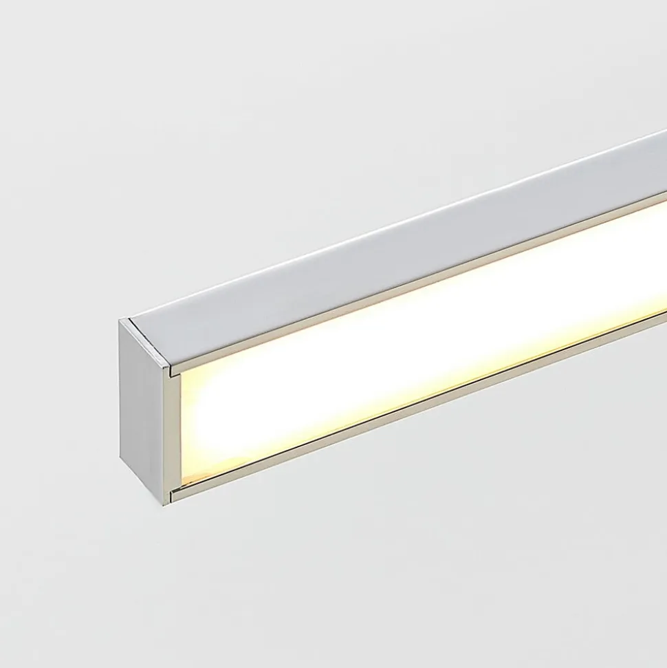 Lindby LED-spejllampe Jukka, 120 cm, krom, metal, IP44