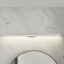 Lindby LED-spejllampe til badeværelset Alenia, 120 cm, IP44, grå