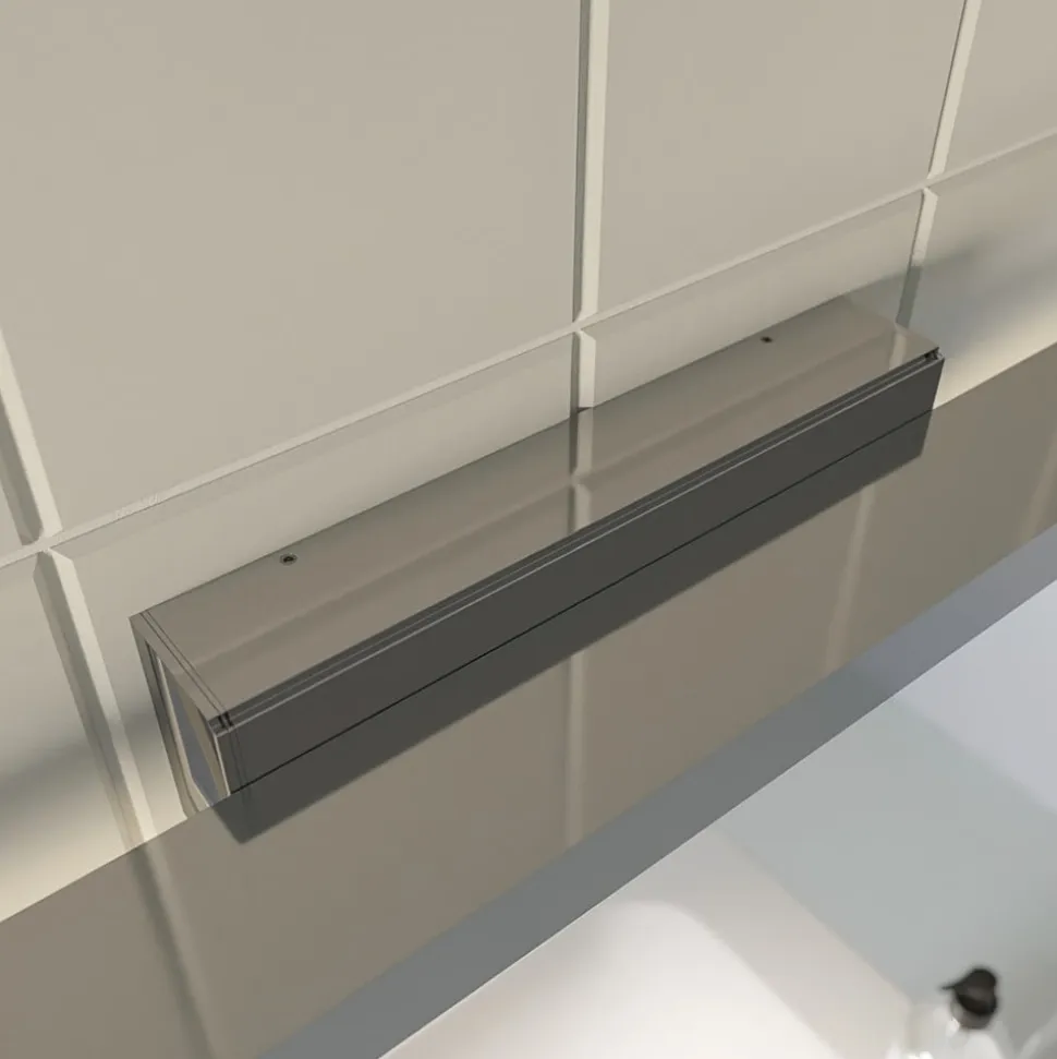 Lindby LED-spejllampe til badeværelset Alenia, 120 cm, krom